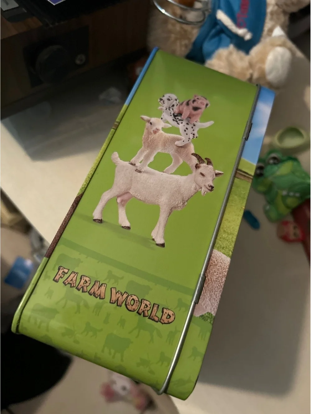 Schleich Farm World Metal Storage Basket with Compartments